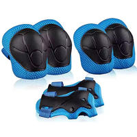 6PC Skateboard Skate Riding Teen Kids Rodilleras y coderas Gear Set
