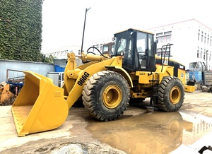รถตักล้อยางมือสองคุณภาพสูง Caterpillar CAT966G พร้อมบุ้งกี๋ ได้รับการรับรองมาตรฐาน CE เครื่องยนต์ Doosan ปั๊มไฮดรอลิก KYB - Product Image 4