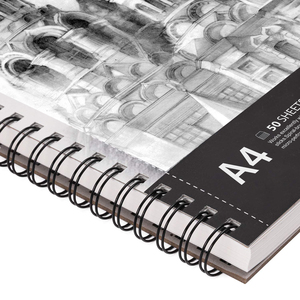 Commercio all'ingrosso personalizzato <span class=keywords><strong>A3</strong></span> <span class=keywords><strong>A4</strong></span> A6 50 <span class=keywords><strong>fogli</strong></span> 110GSM Spiral Sketch Book Paper Pad per la pittura dell'artista - Product Image 3