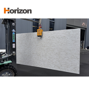 Mới màu trắng đời hiện đại Carrara bàn loạt thiết kế nhân tạo thạch anh ngọc bích đá thiết kế lớn tấm thạch anh tấm - Product Image 2