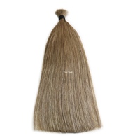 VMAE Cheveux humains en vrac pour tressage, double tirage, lisses, blonds européens vierges, 613 27 10, sans trame, vente en gros