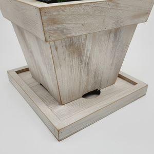 Jardinera de Madera Tallada a Mano, Estilo Rústico y Ecológico, <span class=keywords><strong>para</strong></span> Uso en Interiores/Exteriores, Estante de <span class=keywords><strong>Pared</strong></span> de Pino <span class=keywords><strong>para</strong></span> el Hogar - Product Image 3
