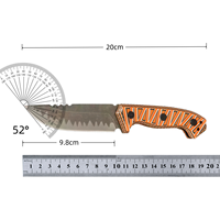 Couteau pliant portable pour l'extérieur, couteau de poche EDC, petit couteau tranchant pour la survie en milieu sauvage, le camping et l'autodéfense