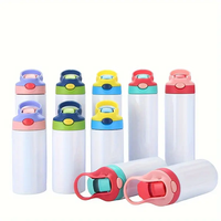 Promo Panas Tumbler Vakum Stainless Steel 12oz 20oz untuk Anak dengan Sendok, Logo Custom Sublimasi, Cocok untuk Hadiah Bisnis Anak