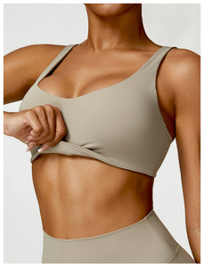 Sujetador de Yoga ajustado y de secado rápido a prueba de golpes para correr hermosa espalda ropa interior deportiva desnuda Fitness Tank Tops - Product Image 4