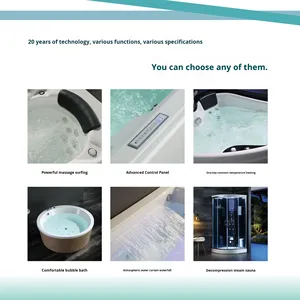 Baignoire autoportante en acrylique pour adultes, idéale pour le <span class=keywords><strong>surf</strong></span> et le massage, pour hôtels, maisons et petits appartements – Approvisionnement direct usine - Product Image 5
