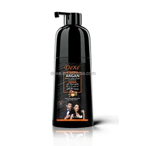 Dexe cinema Speedy tintura nero naturale riparazione nutriente colore dei capelli Shampoo Ginseng olio di serpente Shampoo capelli neri