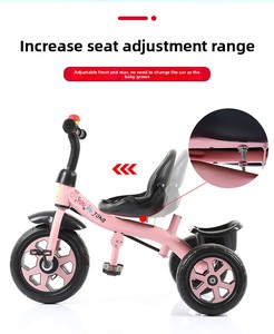 Tricycle enfant convertible pour bébé, voiture à roulettes 1-3 ans, jouet d'extérieur en plastique léger, très populaire sur TikTok - Product Image 3