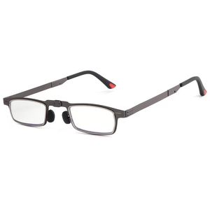 Venta al por mayor de fábrica de alta calidad de lectura portátil Anti luz azul <span class=keywords><strong>gafas</strong></span> de lectura <span class=keywords><strong>plegables</strong></span> con caja de Metal para hombres y mujeres - Product Image 4