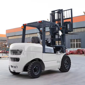 Powston Strong Power Forklift Diesel Counterbalance 3 Ton untuk Luar Ruangan dengan Tiang 3 Tingkat, Kecepatan Perjalanan 24km/jam untuk Penggunaan Gudang - Product Image 5