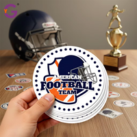 Pegatinas de Vinilo Personalizadas a Prueba de Agua para Equipos Deportivos, Aficionados al Fútbol y Béisbol, Calcomanías Adhesivas con Logotipo Recortado, Resistentes a los Rayos UV para Exteriores