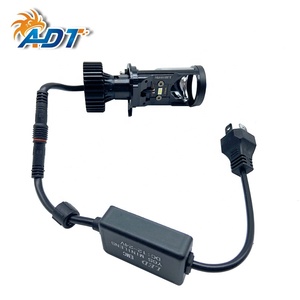 ไฟหน้าโปรเจคเตอร์เลเซอร์ LED รุ่น Tri Colors Fisheye Y6S 3000K 4300K 6000K 12V 20W H4 Mini Projector Lens สำหรับรถยนต์ - Product Image 3