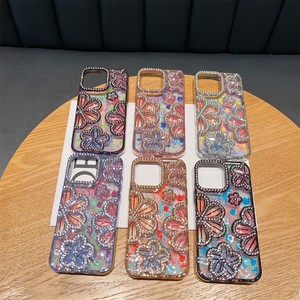 Custodia per Telefono di Lusso con Placcatura, Diamanti Brillanti e Fiori in Strass per <span class=keywords><strong>iPhone</strong></span> <span class=keywords><strong>11</strong></span> 12 13 14 15 16 17 <span class=keywords><strong>Pro</strong></span> Max, <span class=keywords><strong>Cover</strong></span> Morbida Antiurto - Product Image 2