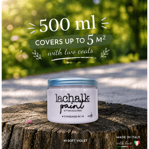 สีซอฟท์ไวโอเล็ต 41 หมายเลข 500 มล. ลาชัค  สีชอล์กที่กำลังเป็นที่นิยม  ผลิตภัณฑ์ที่ผสมผสานระหว่างชอล์กและเรซิ่น: สีชอล์กเรซิ่นไฮบริด ผลิตในอิตาลี - Product Image 2