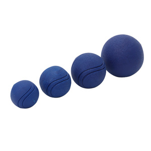Balles à mâcher pour chiens, jouets de dentition durables en caoutchouc de couleur unie pour chiots et animaux domestiques, utilisation en intérieur, 60g, 110g, 150g, 340g - Product Image 1