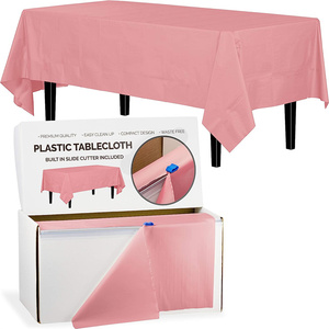 Rollo <span class=keywords><strong>de</strong></span> plástico grueso y barato personalizado, cubierta <span class=keywords><strong>de</strong></span> mesa <span class=keywords><strong>de</strong></span> comedor, <span class=keywords><strong>mantel</strong></span> desechable en rollo - Product Image 2