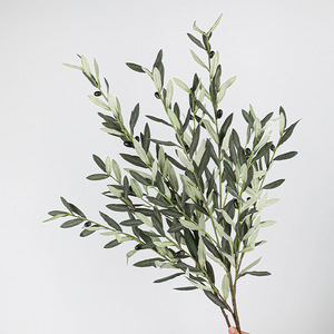 Rami di Ulivo Artificiali Realistici a <span class=keywords><strong>5</strong></span> Punte con Frutti, Ideali per Decorazioni di Matrimoni, Case e Centri Commerciali - Product Image 4