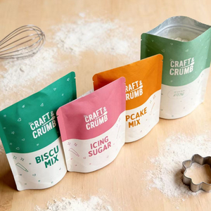 Custom Stand Up <b>Pouches</b> Smell Proof Bag Cookie Packaging Baking Flour <b>Pouch</b> With Tear Notch - Product Image 5