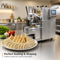 Machine automatique multifonction en acier inoxydable pour la fabrication de samosas, gyozas, empanadas et wontons, grande capacité, avec remplissage viande-légumes