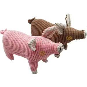 Hot Selling New Design Funny Pet Toys Pig Shape Dog Squeaky Chew Toy <b>Plush</b> Dog Toy Puppy Interactive Funny Training - Product Image 2
