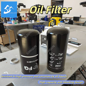 Nouveau filtre à huile pour compresseur industriel <span class=keywords><strong>Atlas</strong></span> 1291002070 en aluminium métallique à haute efficacité pour l'interception des impuretés, réduit l'oxydation de l'huile - Product Image 6