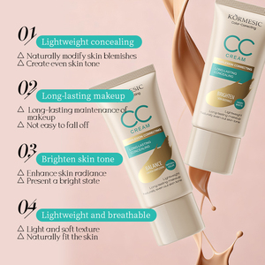 KORMESIC Crème CC Coréenne Naturelle Correctrice de Couleur 30g, Marque Privée OEM, Vitamine E Nourrissante, Maquillage Longue Durée Léger - Product Image 3