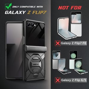 เคส TONGATE สำหรับ <span class=keywords><strong>Z</strong></span> <span class=keywords><strong>Flip</strong></span> 7 ดีไซน์เกราะพร้อมขาตั้งแม่เหล็ก ป้องกันการมองลอก หน้าจอป้องกันการสอดแนม ป้องกันการกระแทกทั่วตัว ป้องกันบานพับ รองรับการเชื่อมต่อไร้สาย - Product Image 2