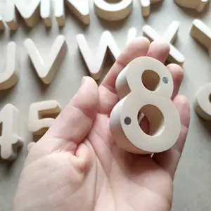 Set personalizzato di custodia superiore e numeri 1-10, numeri di alfabeto in legno lettere magnetiche numeri giocattoli educativi