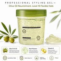 Natuurlijke Olijfolie ECO Gel Styling Gel Sterke Hold Vormgevend GEEN Schilfers Professionele Haarstyling Gel Anti Jeuk UV Bescherming OEM ODM