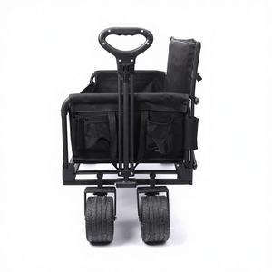 Wagon <span class=keywords><strong>de</strong></span> camping pliant Oxford 600D robuste-<span class=keywords><strong>chariot</strong></span> <span class=keywords><strong>de</strong></span> <span class=keywords><strong>plage</strong></span> multifonctionnel avec table amovible, sac isotherme et réglable - Product Image 4