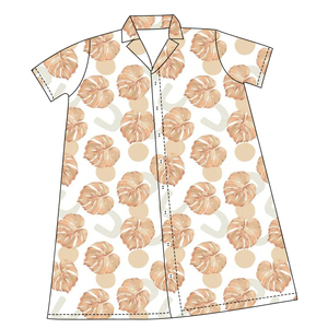 Ventes en gros de robes d'été pour <span class=keywords><strong>maman</strong></span> <span class=keywords><strong>et</strong></span> <span class=keywords><strong>moi</strong></span>, manches courtes, longueur genoux, imprimé floral hawaïen personnalisé, robes pour filles <span class=keywords><strong>et</strong></span> femmes - Product Image 5
