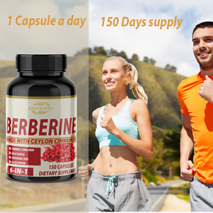 OEM / ODM Berbérine avec cannelle de Ceylan, curcuma, chardon-Marie, artichaut, poivre noir - 150 unités - Pack de 1 - Product Image 4