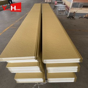 Panneau sandwich décoratif pour mur extérieur et toit, 16 <span class=keywords><strong>mm</strong></span>, panneau métallique sculpté, isolation thermique en <span class=keywords><strong>polyuréthane</strong></span> PU, bardage - Product Image 4