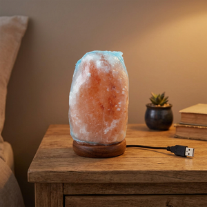 Lampe USB miniature en sel rose de l'Himalaya naturel de haute qualité 2025, sculptée, écologique, diffuseur de lampe en sel naturel - Product Image 1