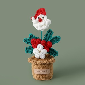 Cadeau de Noël et du Black Friday, fini à la main, motif flocon de neige, Père Noël, plante en pot, e-commerce transfrontalier - Product Image 2