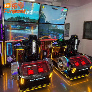 Simulateur de course automobile à volant, jeu d'arcade à monnayeur pour parc d'attractions, avec <span class=keywords><strong>garantie</strong></span> d'un an - Product Image 5