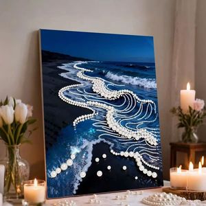Dipinto di Perle Fai-da-Te per Decorazione Casa, Autoadesivo, Regalo Festivo per Matrimoni, Natale, Amici, <span class=keywords><strong>Pittura</strong></span> Decorativa - Product Image 3