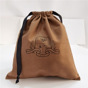 Eco-Friendly Muslin Pouch Custom Logo <b>Printed</b> Cotton <b>Canvas</b> Dust Bag <b>Canvas</b> Drawstring Bag Handbag Cover Dust Bag - Product Image 6