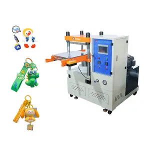 Automatic solid silicone plate vulcanizing machine phone case making wristband making label forming machine