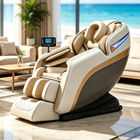 Silla de Masaje VCT de Cuero PU Eléctrica 8D con Gravedad Cero y Airbags para Todo el Cuerpo, con Programas Automáticos, Nuevo Diseño, Repuestos Gratis