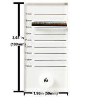 Accessoires d'extension de cils Présentoir à cils Palette de support Carreaux de cils en acrylique transparent personnalisé avec support de colle Tasse