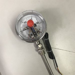 Termómetro Bimetálico con Contactos Eléctricos de 100 mm, Acero Inoxidable, Alarma de Alta Temperatura, Tipo Universal - Product Image 4