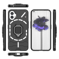 Pour rien téléphone 2 téléphone 1 armure doigt anneau pare-chocs dur étui de voiture prix usine Airbag anti-chute couverture de téléphone portable