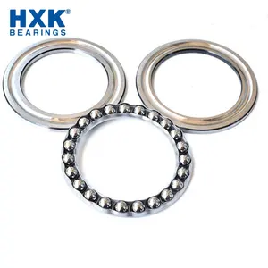 Rodamiento de bolas de acero inoxidable cromado al por mayor marca HXK 51100 10x24x9mm rodamiento de bolas de empuje