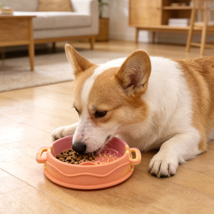 New Pet Slow Feeder Bowl Dog <b>Cat</b> Bowl Anti-Choke Healthy Eco-Friendly Slow Eating Bowl Pet Supplies - Product Image 2