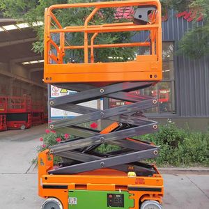 Gunting Lift Lift Mini tolok 6 Meter 8 Meter gunting swadorong garpu pengangkat hidrolik Harga <span class=keywords><strong>Platform</strong></span> - Product Image 2