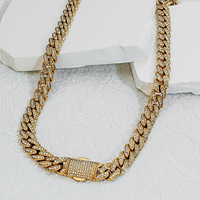 Vente en gros 8MM 10mm 12mm 14mm Hip Hop Vvs Diamant Collier Bracelet Dropshipping Argent Glacé Cubain Lien Moissanite Chaîne