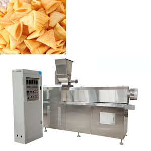 Ligne de production de snacks croustillants (bugles, chips) entièrement automatique CE ISO, clé en main, avec extrudeuse bivis pour la fabrication - Product Image 1