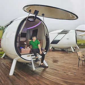 Technologie Maison aux œufs Capsule spatiale Prix <span class=keywords><strong>de</strong></span> gros Salle <span class=keywords><strong>de</strong></span> soleil en fibre <span class=keywords><strong>de</strong></span> verre Chambre étoilée Maison mobile B & B Scenic Spot Fabricant - Product Image 2
