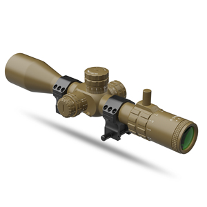 타이푼 망원 조준경 6-24X50 FFP 레티클 ED 글래스 합금 전술 파랄랙스 조절 조명 사냥용 스코프 링 포함 - Product Image 3